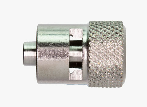 A1340 Male Luer Lock (13/32" knurled), #10-32 female thread